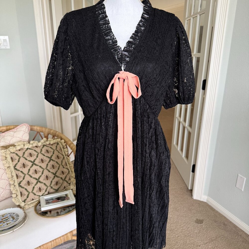 ASOS Kori America Black Lace Dress Size Large